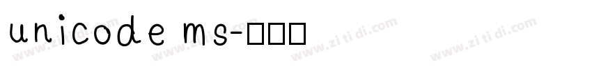unicode ms字体转换
